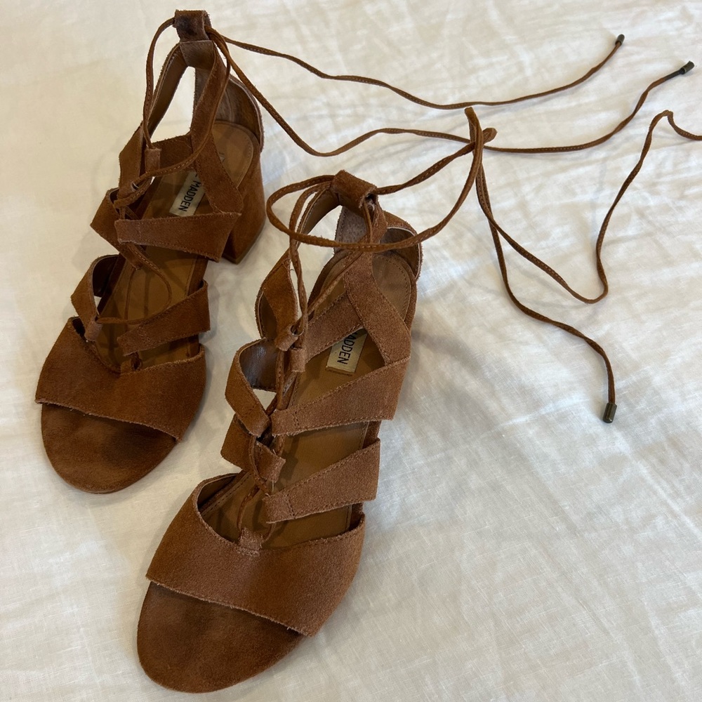 Steve Madden lace up sandals
